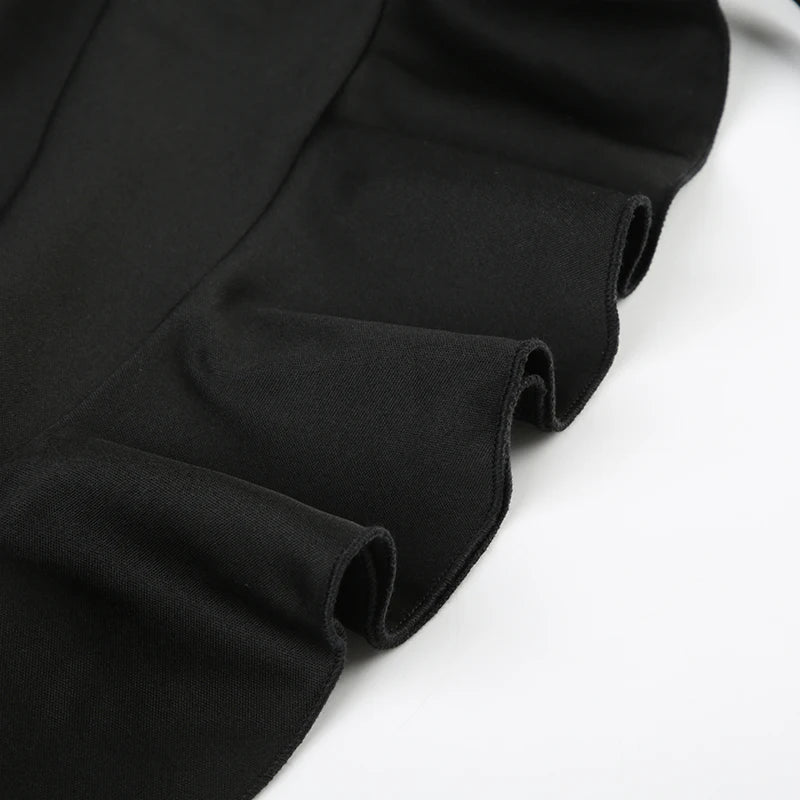 Kawaii Goth Low Waist Mini Skirt