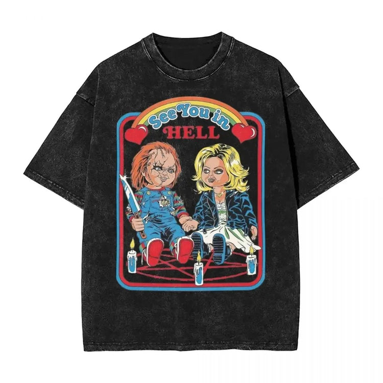 Chucky and Tiffany T-Shirt - Lace & Thornz