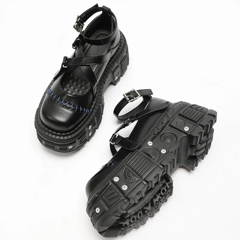 Frankenstein's Stitched Mary Janes - Lace & Thornz Frankenstein's Stitched Mary Janes - Lace & Thornz