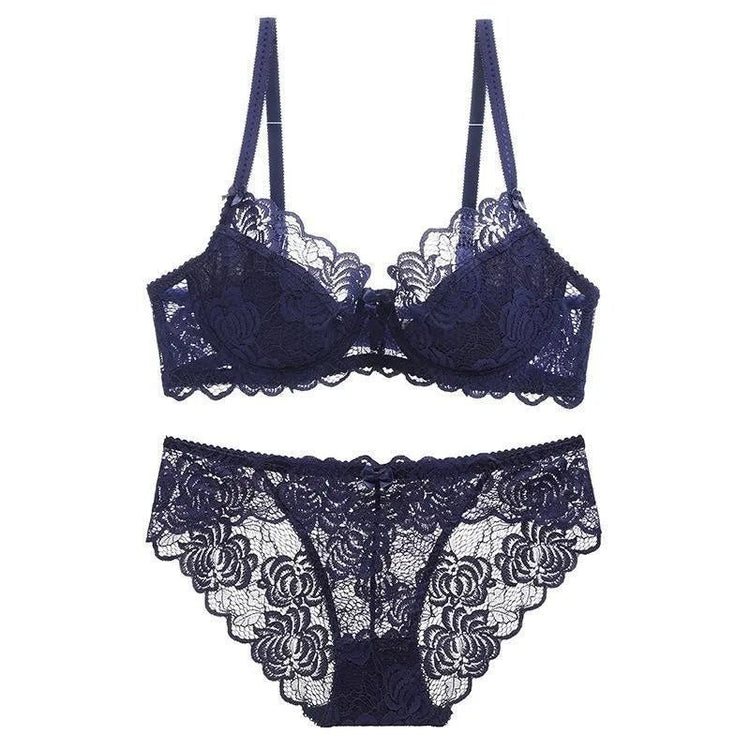 Midnight Garden Lingerie Set - Lace & Thornz