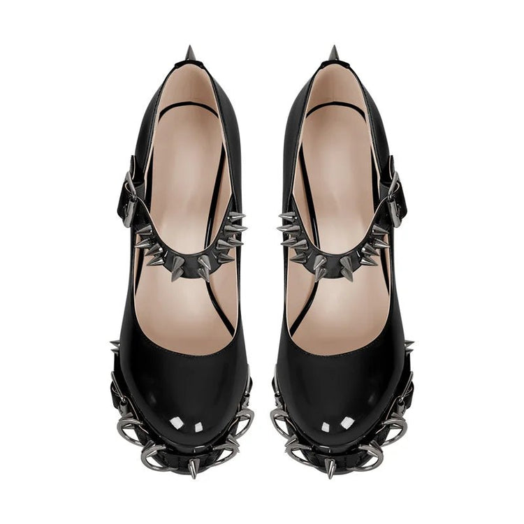 Morticia's Muse Spike Heels - Lace & Thornz