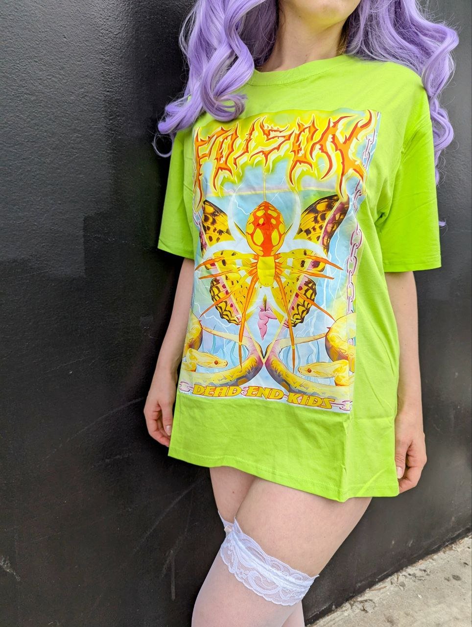 2000s Rave Reaper Tee - Lace & Thornz