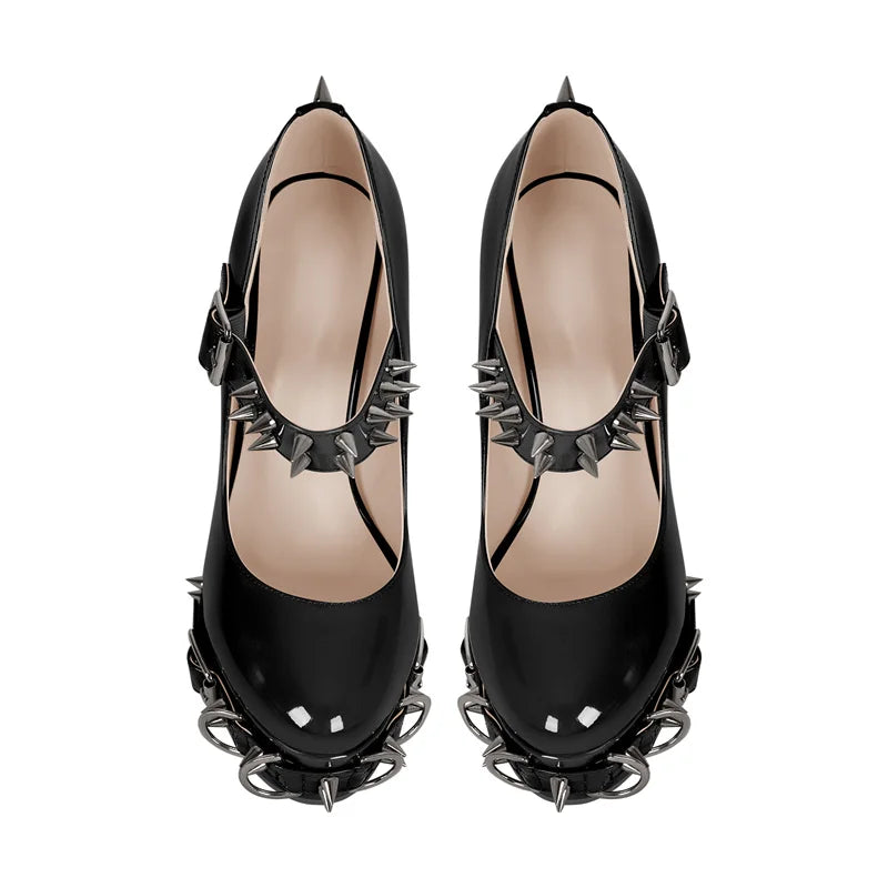 Morticia's Muse Spike Heels