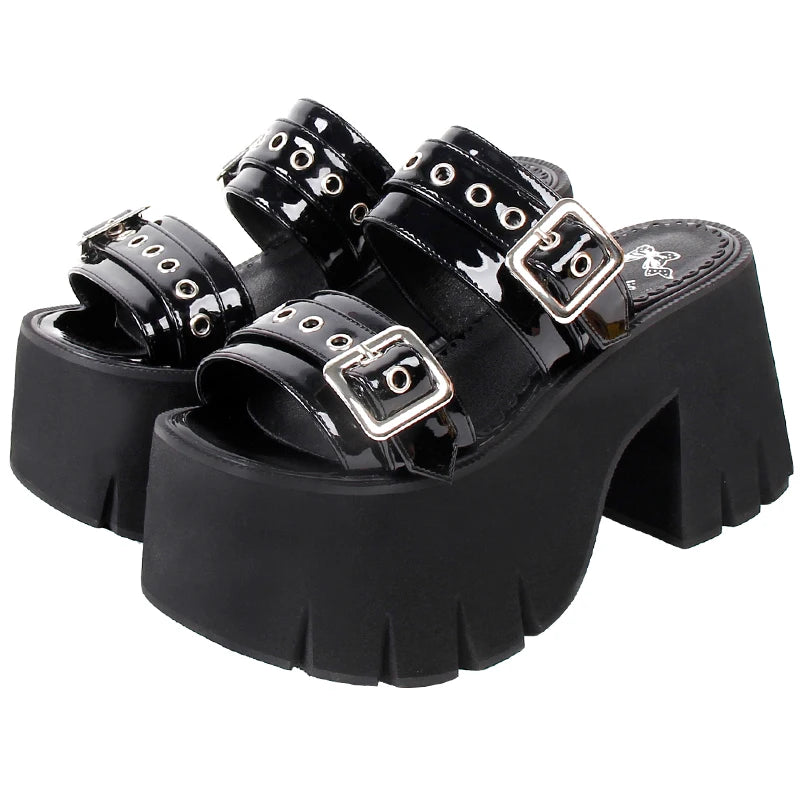 Haunt the Darkness Platform Sandals