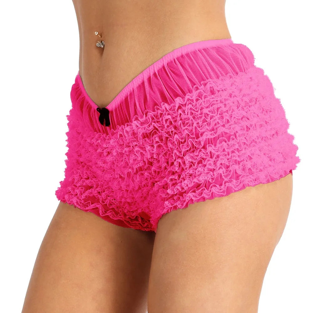 Trick or Treat Lingerie Ruffled Shorts