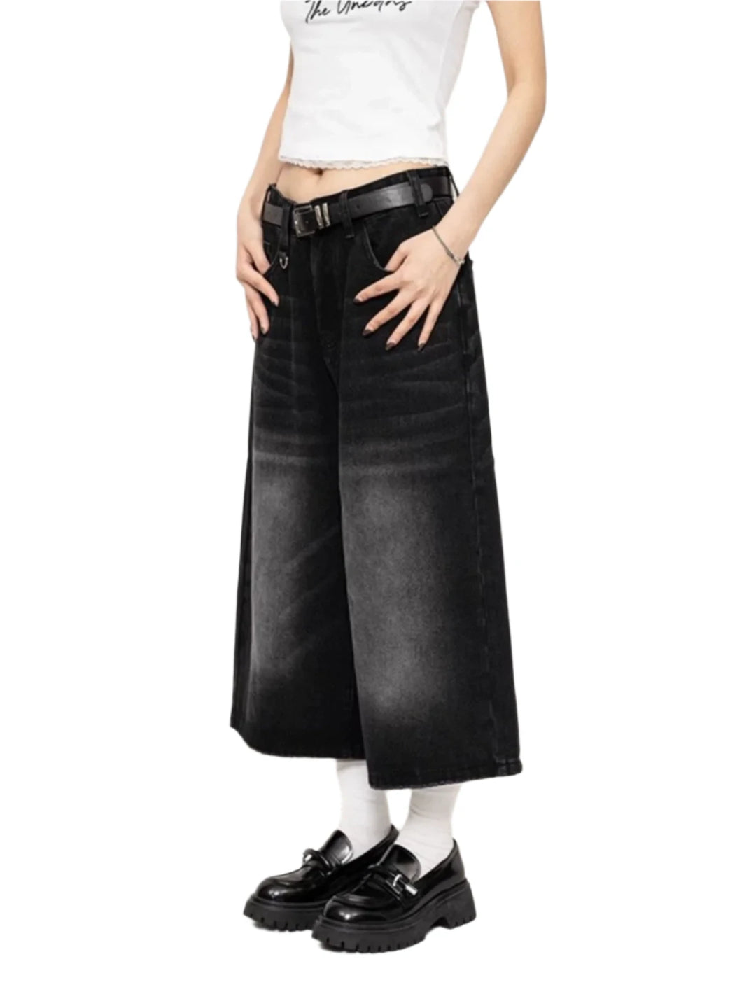 'Scream Queen' Cropped Baggy Pants