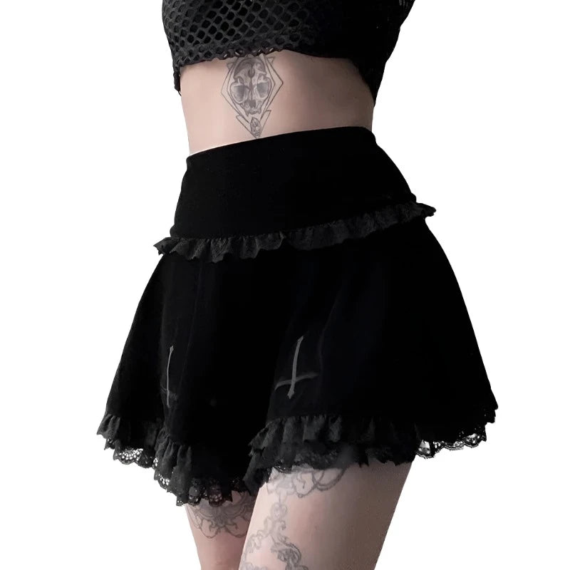 Dark Destiny Velvet Skirt