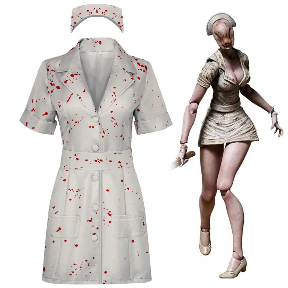 Silent Hill Nurse Bloodstained Costume