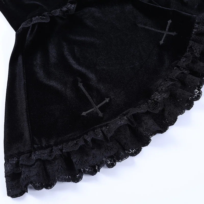 Dark Destiny Velvet Skirt