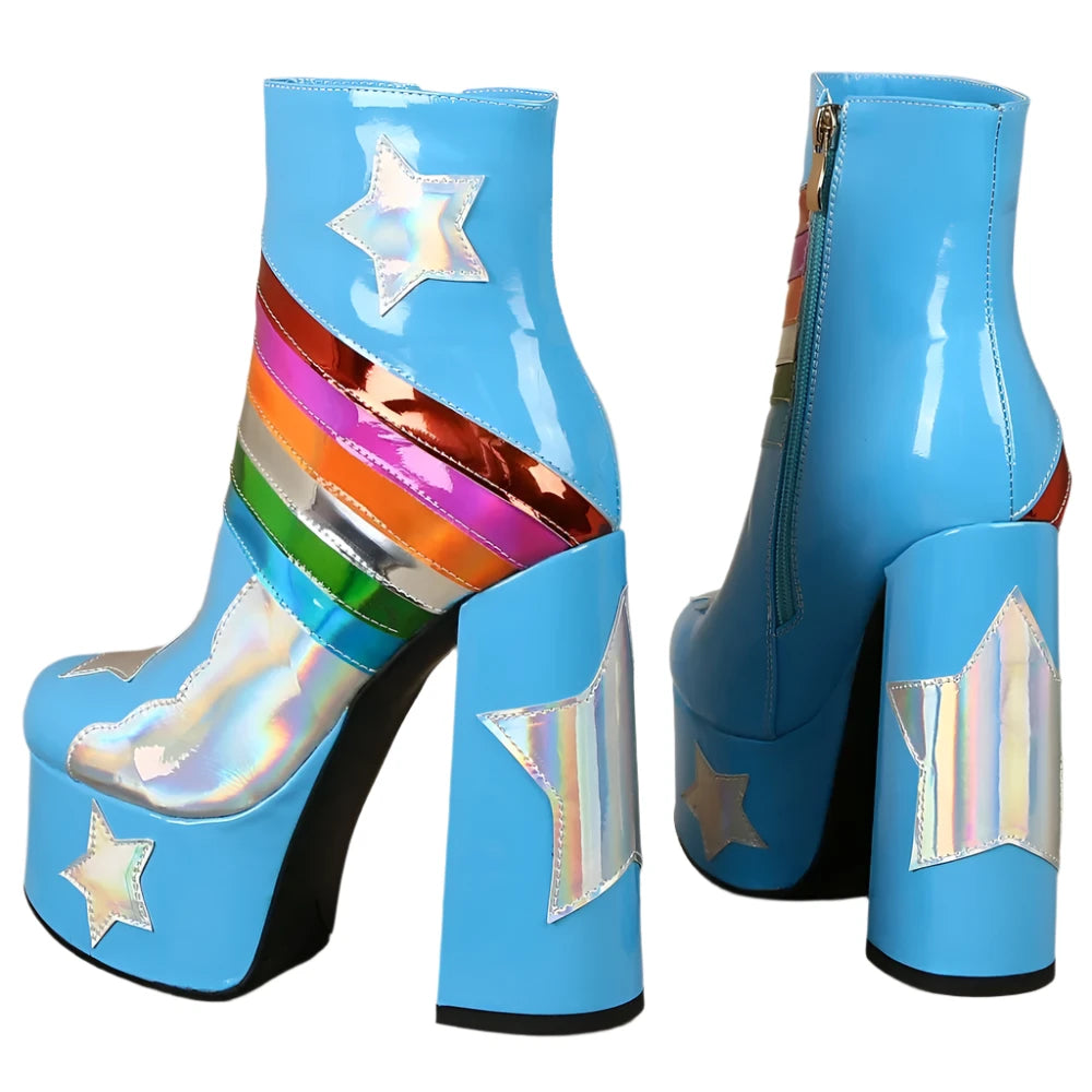 Rainbow Sky Boots