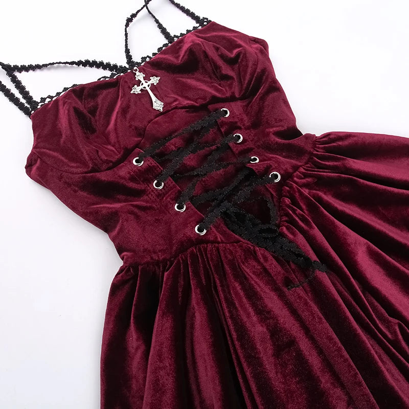 Commune with Spirits Velvet Dress