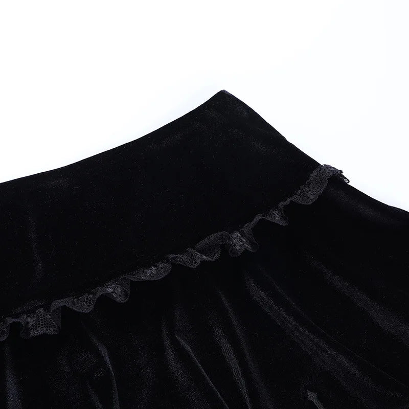 Dark Destiny Velvet Skirt