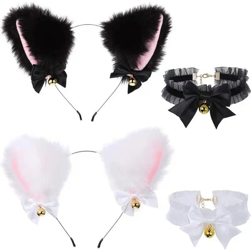 Hear No Evil Kitten Ears and Choker