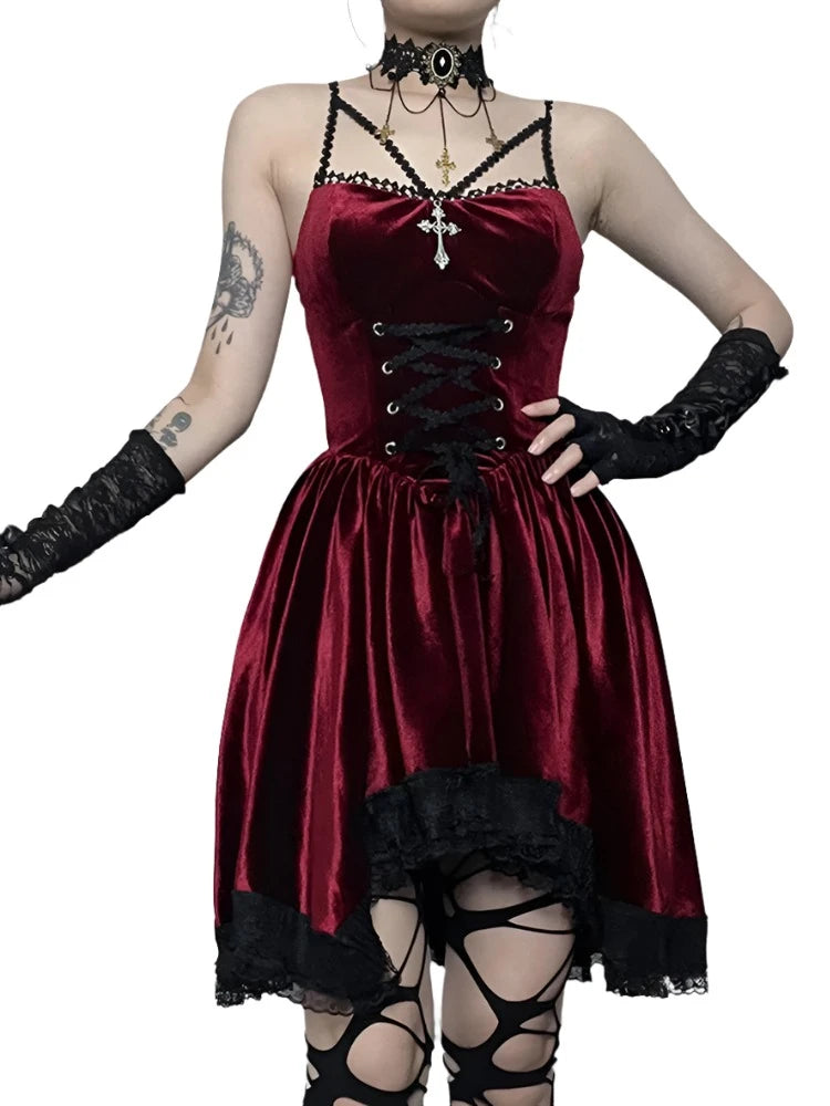 Commune with Spirits Velvet Dress