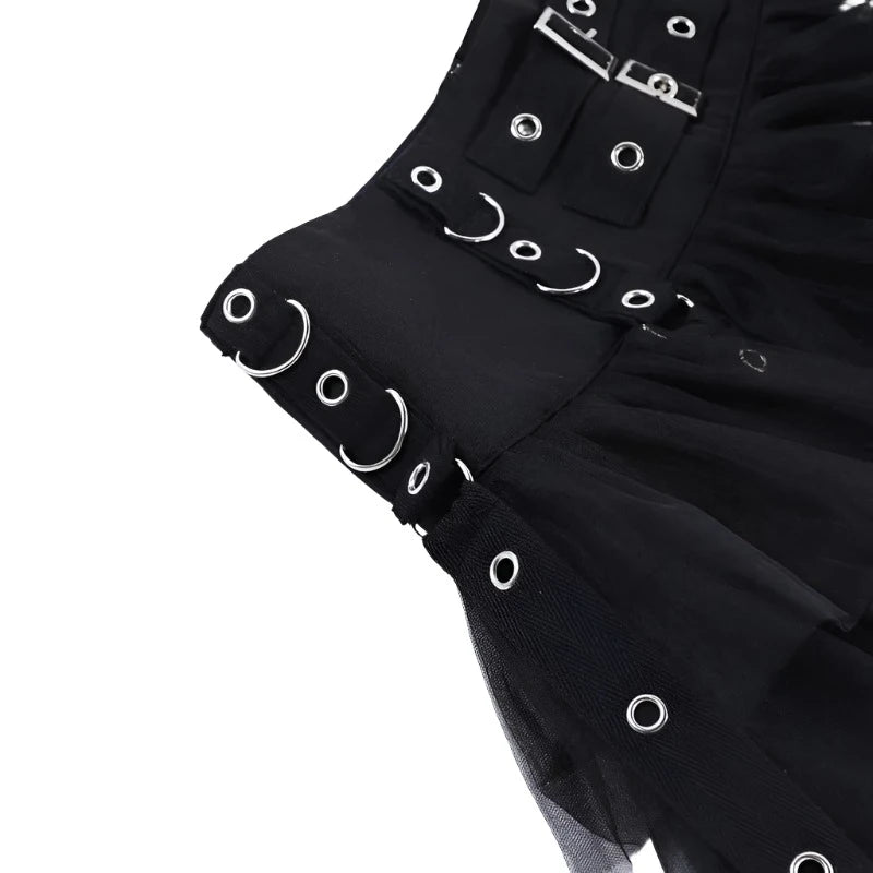 Shadowed Heart Mini Skirt