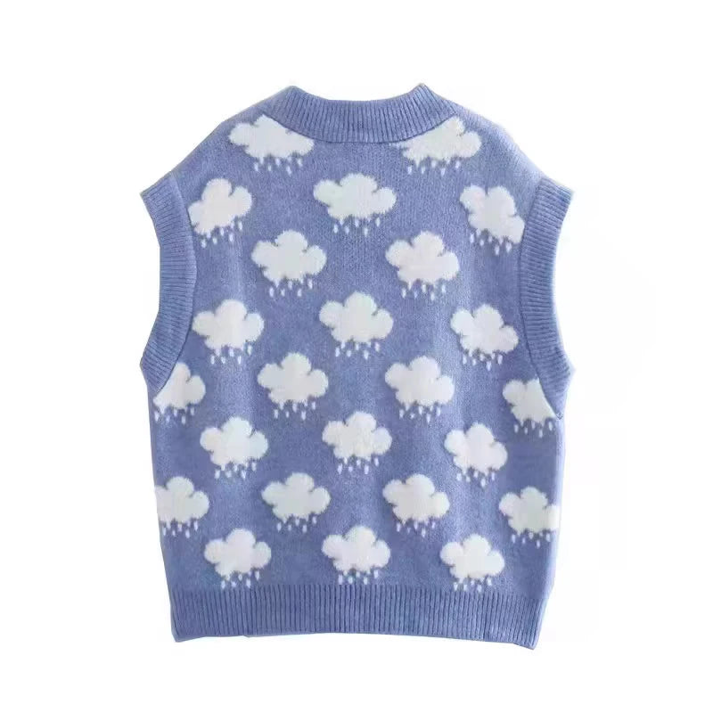 'Crybaby Clouds' Pastel Sweater