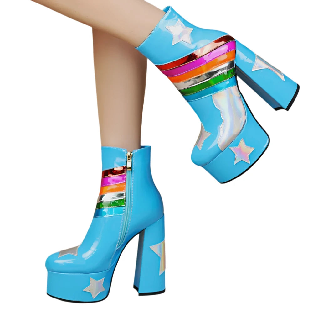 Rainbow Sky Boots