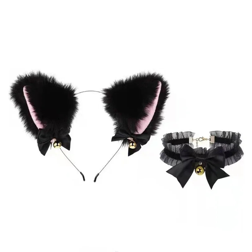Hear No Evil Kitten Ears and Choker