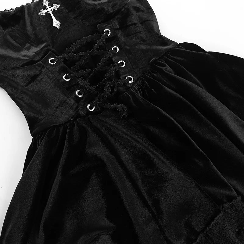 Commune with Spirits Velvet Dress