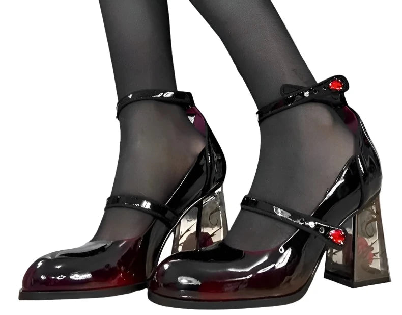 Blood Rose Vampire Heels