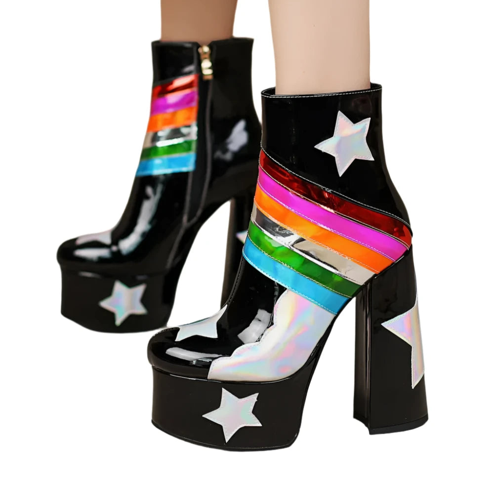 Rainbow Sky Boots