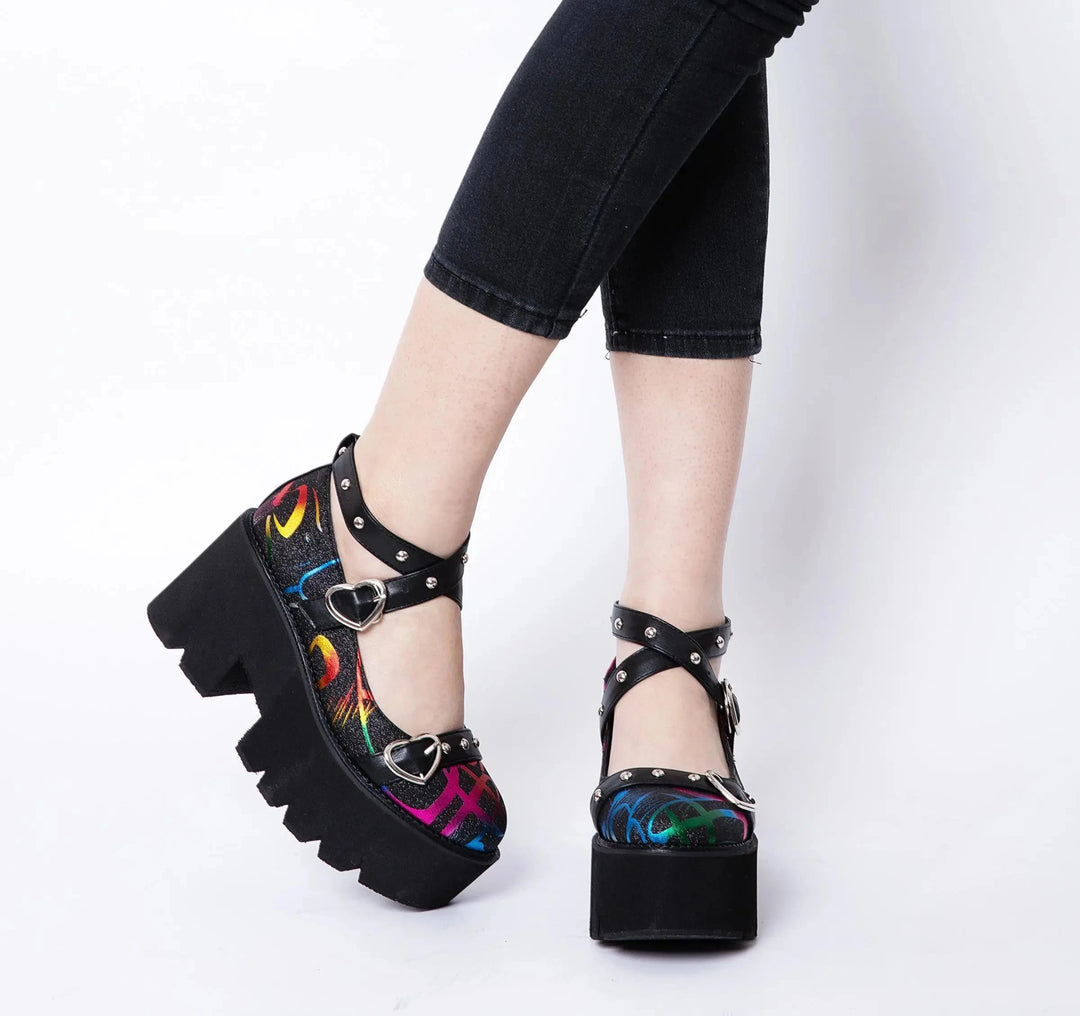 Rainbow Reaper Mary Janes