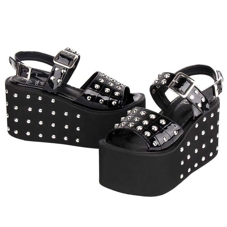 Angelic Punk Platform Sandals - Lace & Thornz