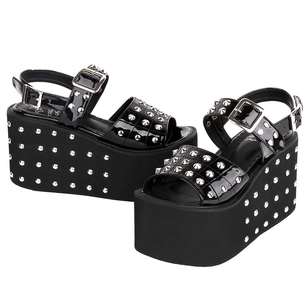 Angelic Punk Platform Sandals - Lace & Thornz