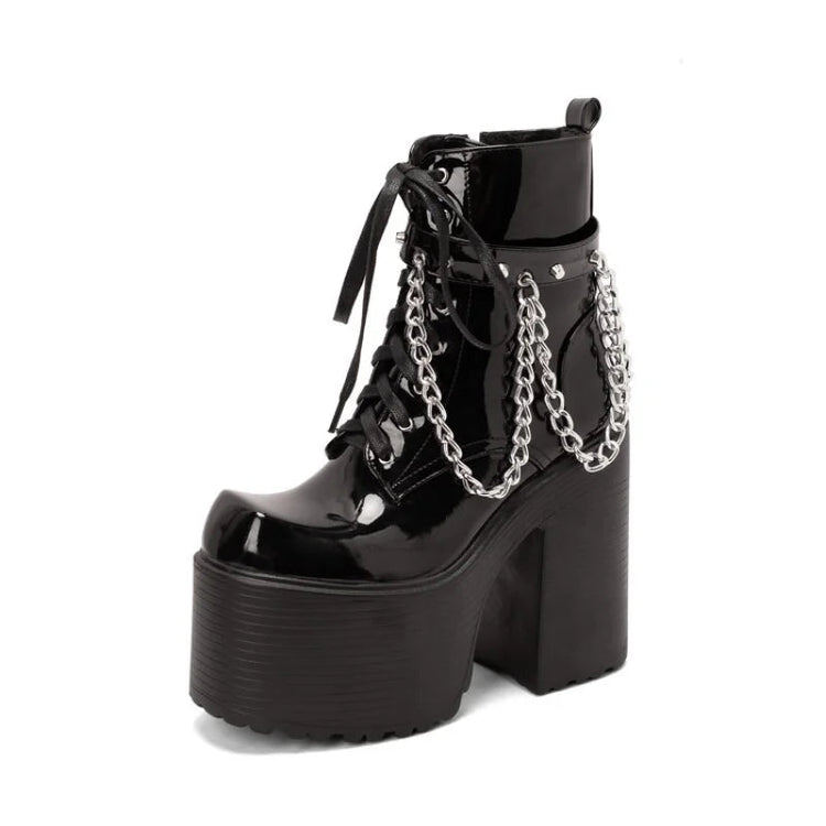 'Coven's Calling' Platform Boots - Lace & Thornz