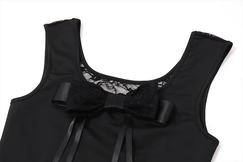 'Creep It Real' Bow Top - Lace & Thornz