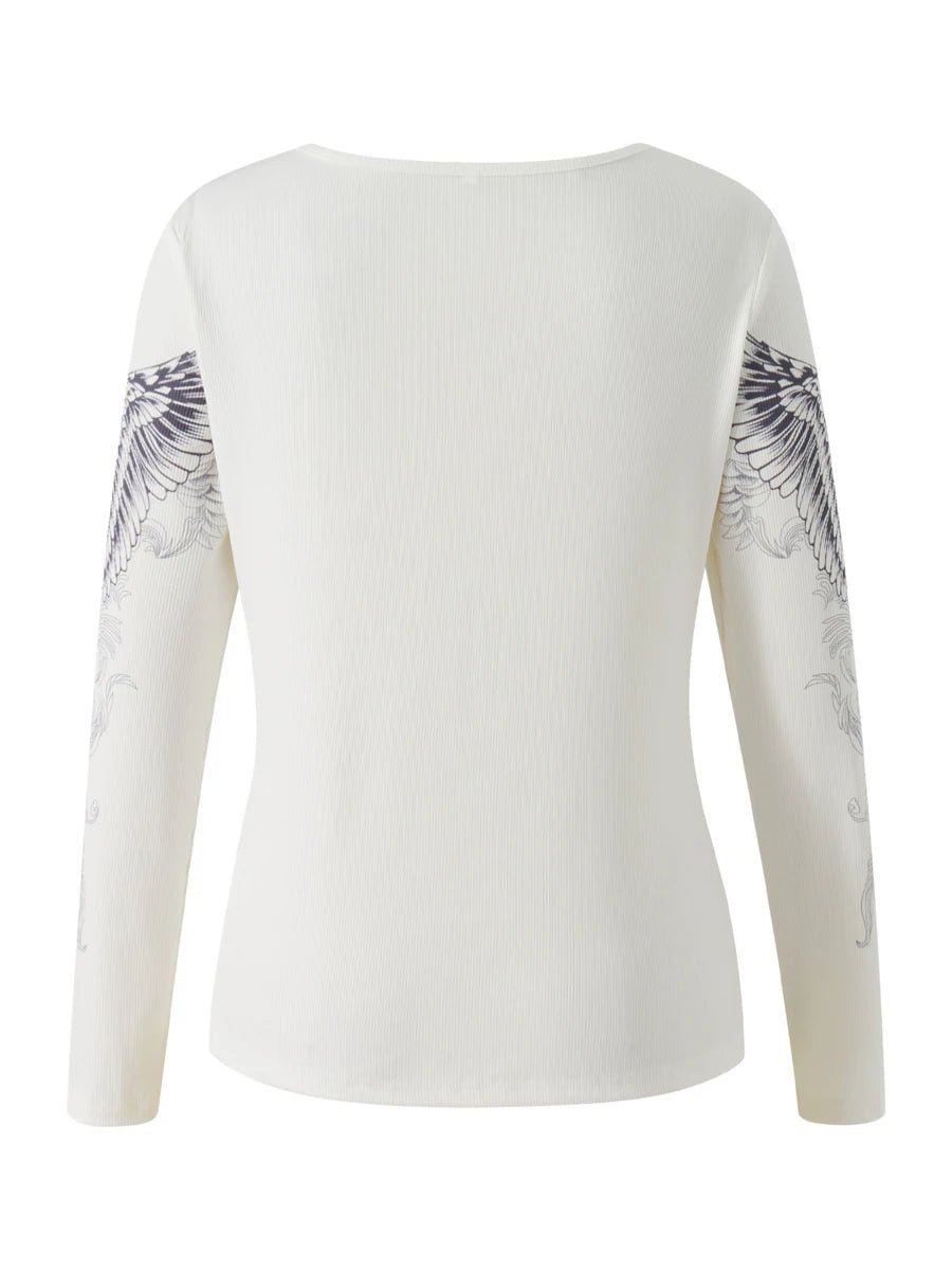 Cross Winged Angel Long Sleeve - Lace & Thornz