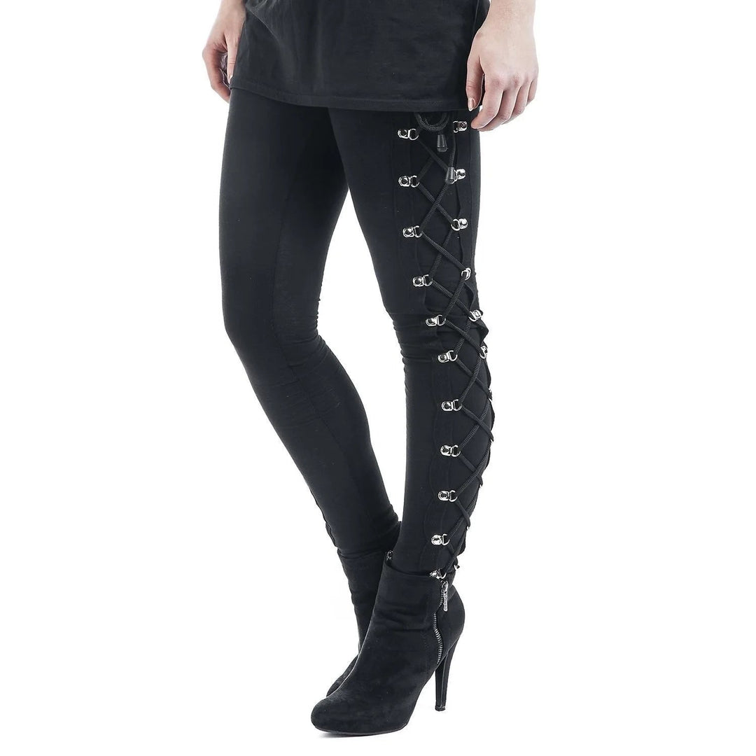 Dark Enchantment Lace - Up Leggings - Lace & Thornz