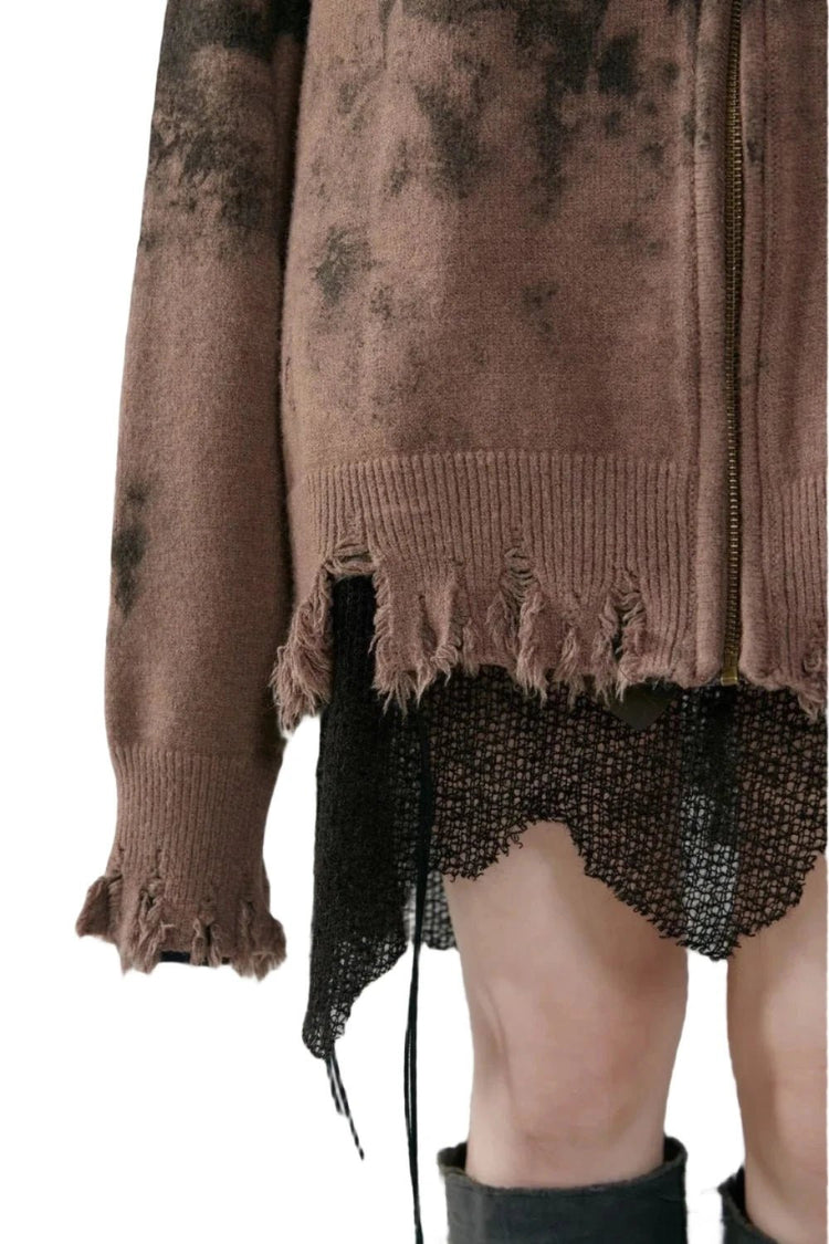 Distressed Desert Cardigan - Lace & Thornz