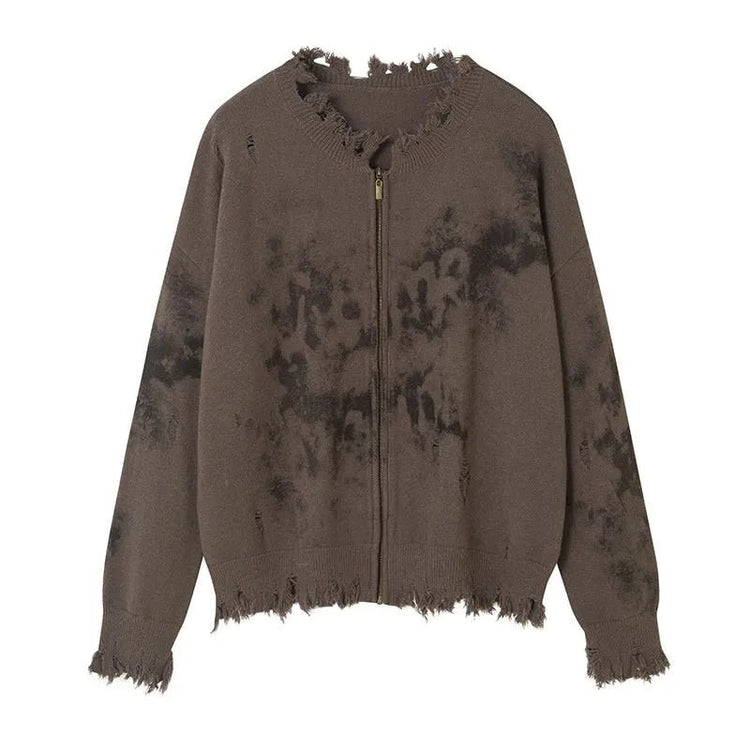 Distressed Desert Cardigan - Lace & Thornz