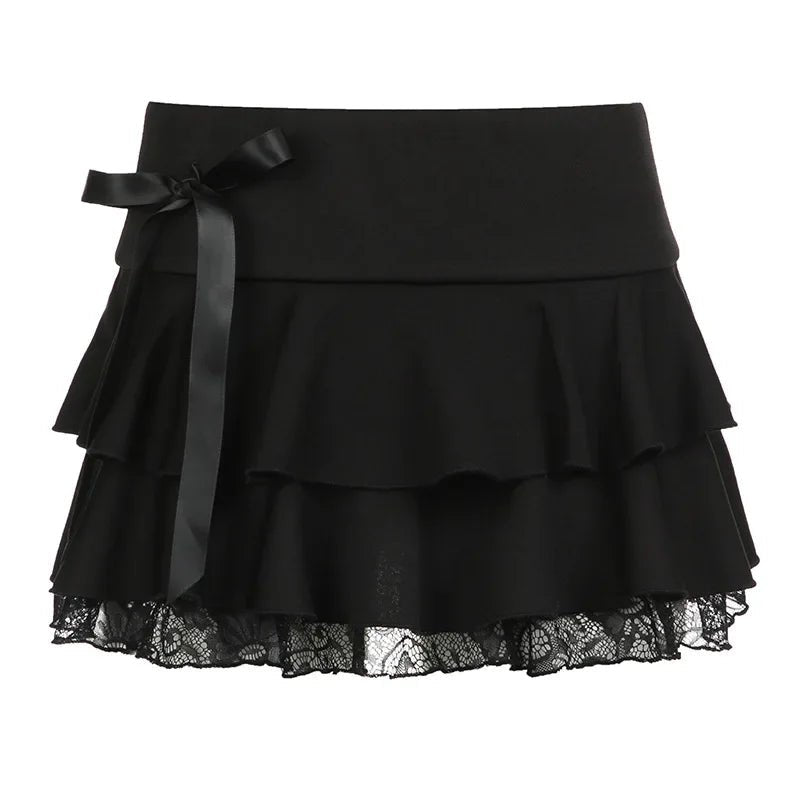 Goth Girl Summer Mini Skirt - Lace & Thornz