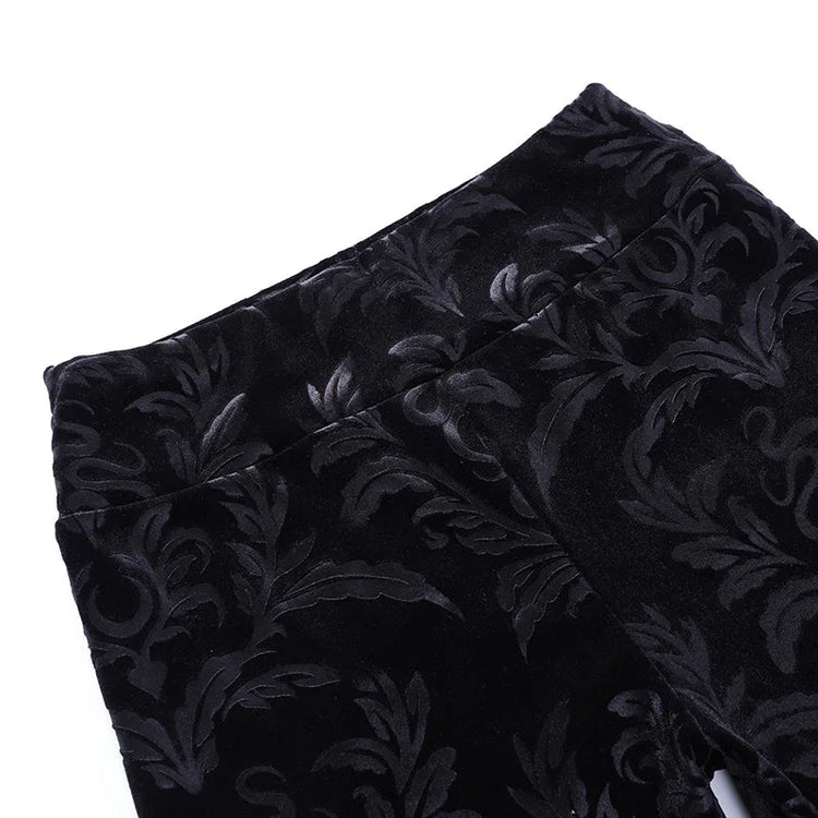 Goth Luxe Velvet Pants - Lace & Thornz