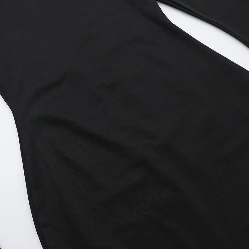 White satin dress with sleek, flowing silhouette and subtle seam detailing.