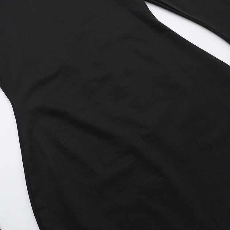 White satin dress with sleek, flowing silhouette and subtle seam detailing.
