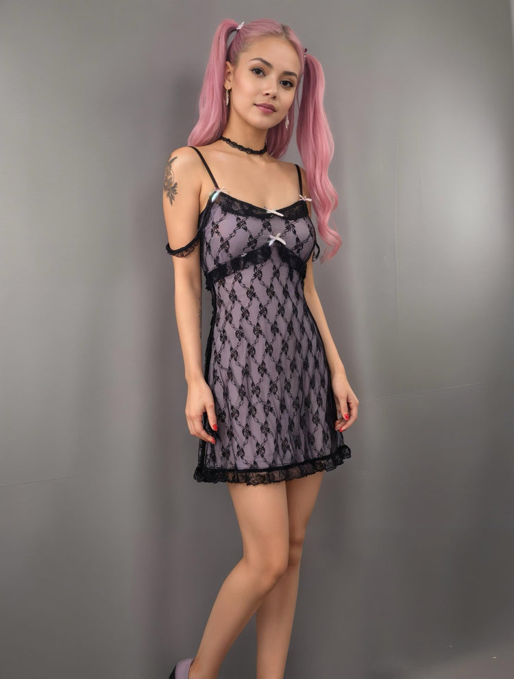 Haunted Hues Lace Dress - Lace & Thornz