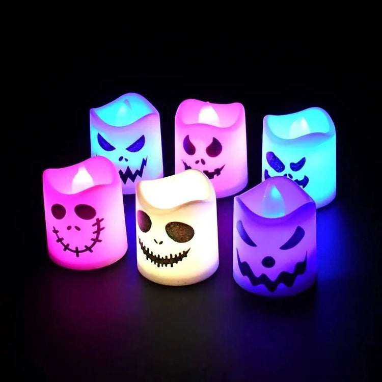 Haunted Led Ghost Pumpkins - Lace & Thornz