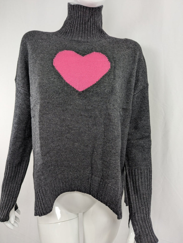 Heart - Stopper Turtleneck Sweater - Lace & Thornz