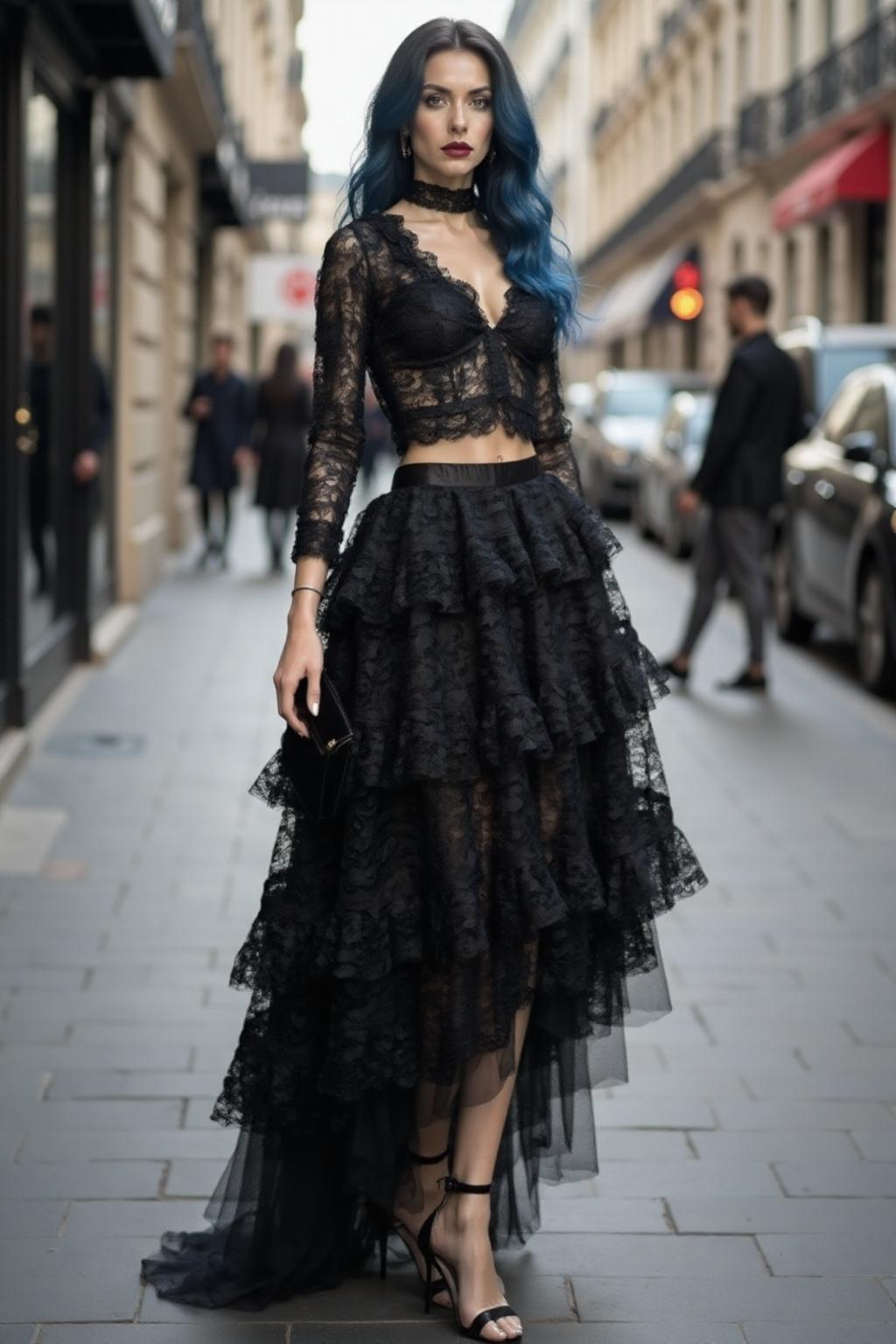 Lace till Death Tulle Skirt