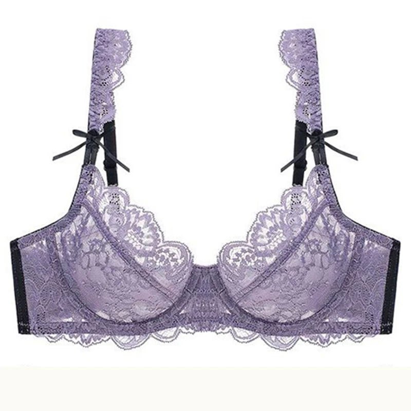 Lavender Dusk Sheer Bra - Lace & Thornz