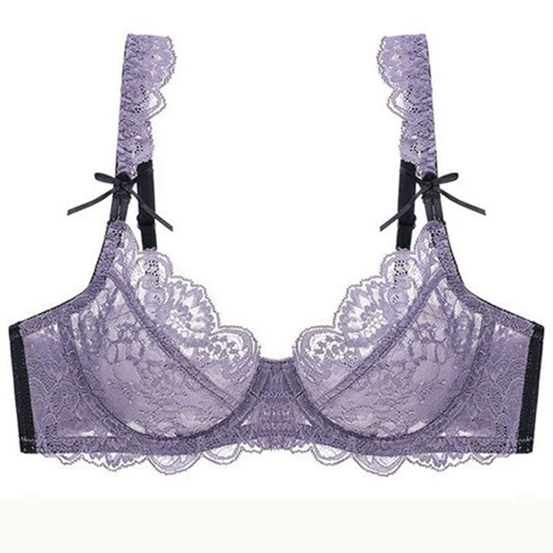 Lavender Dusk Sheer Bra - Lace & Thornz