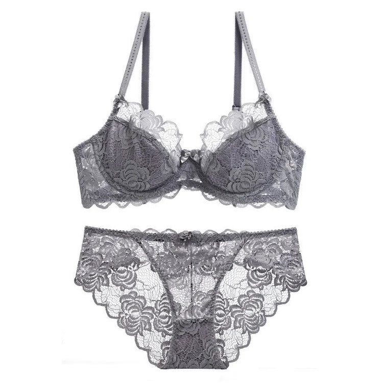 Midnight Garden Lingerie Set - Lace & Thornz