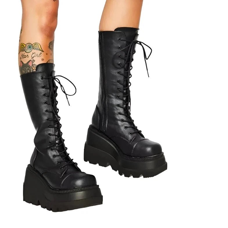 Morbid Melodies Boots - Lace & Thornz