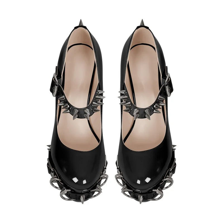 Morticia's Muse Spike Heels - Lace & Thornz