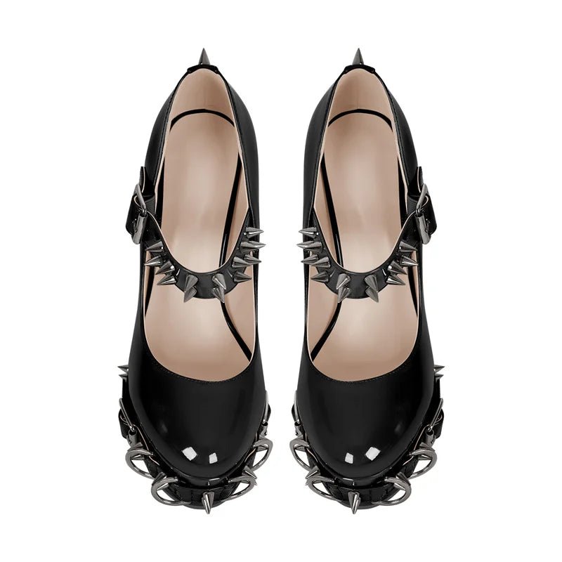 Morticia's Muse Spike Heels - Lace & Thornz