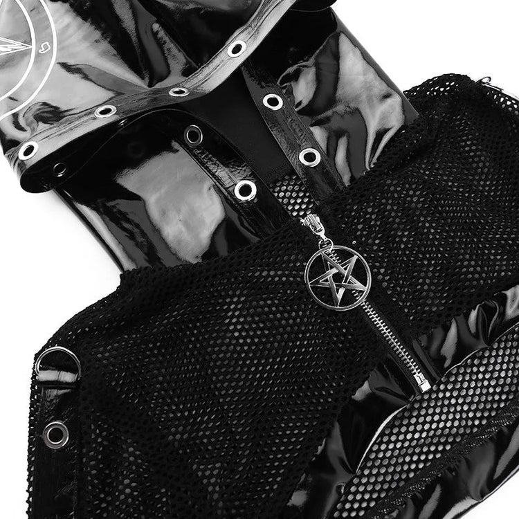 Pentagram Princess Crop Hoodie - Lace & Thornz