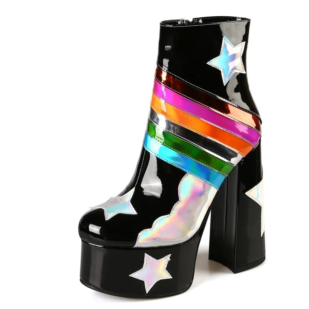 Rainbow Sky Boots - Lace & Thornz